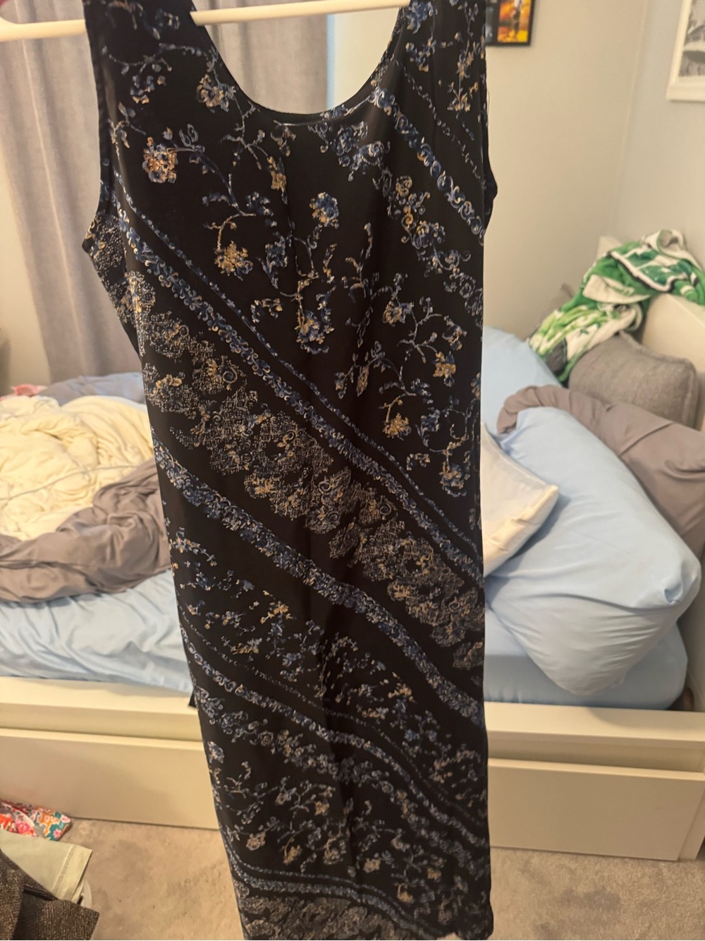 Worthington Black Floral Sleeveless Petite Top